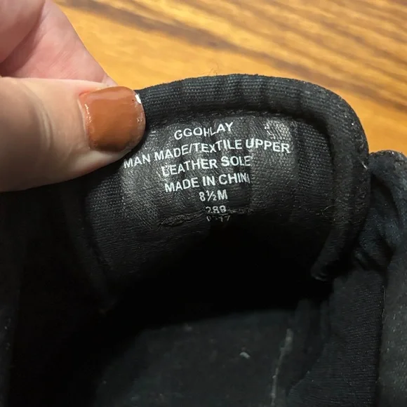 Sparkly Black Slip-On Sneakers - Picture 7 of 8